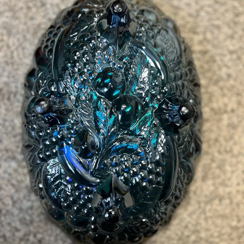 Iridescent Blue Decorative Bowl - Picture 2 of 2